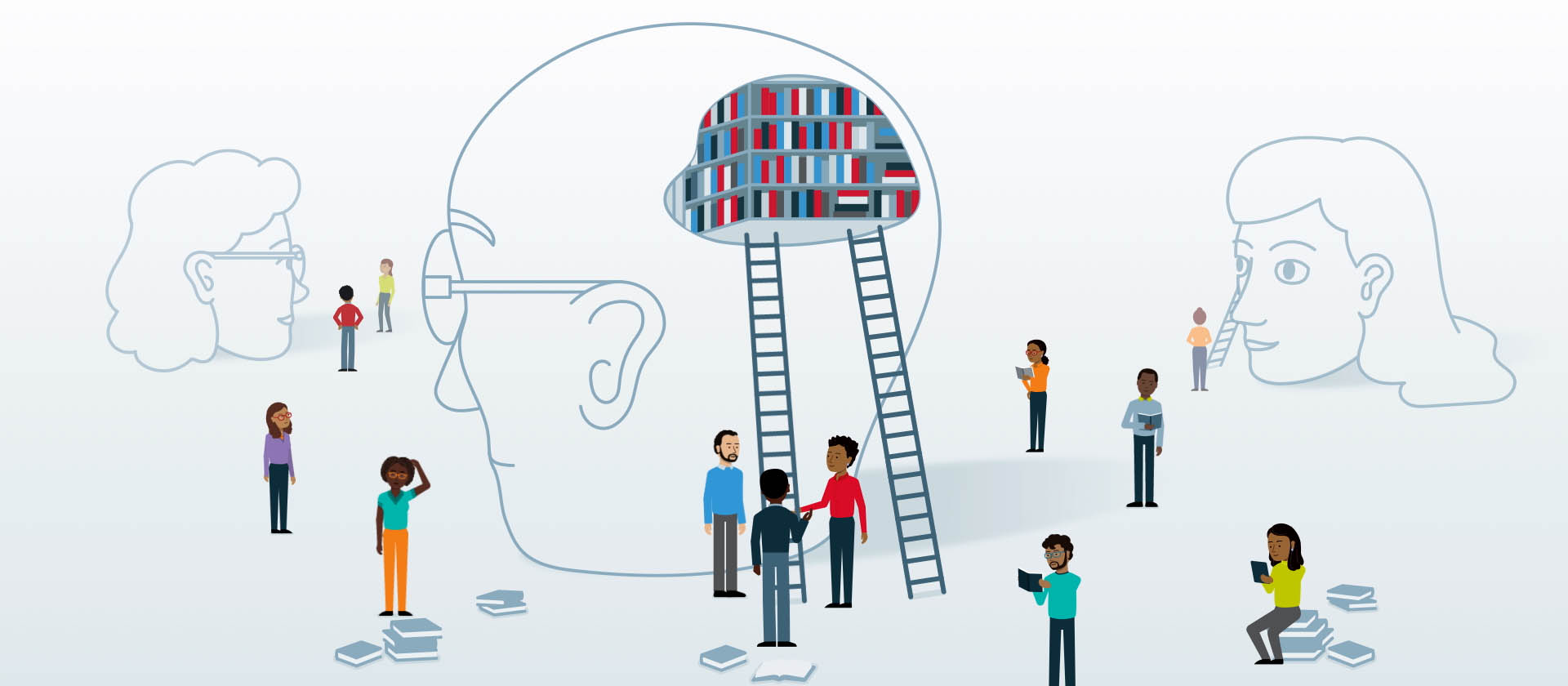 Major Reference Works - 2D character animation - Marketing film for Springer Nature